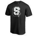 Men's Fanatics Branded Black San Antonio Spurs Letterman T-Shirt