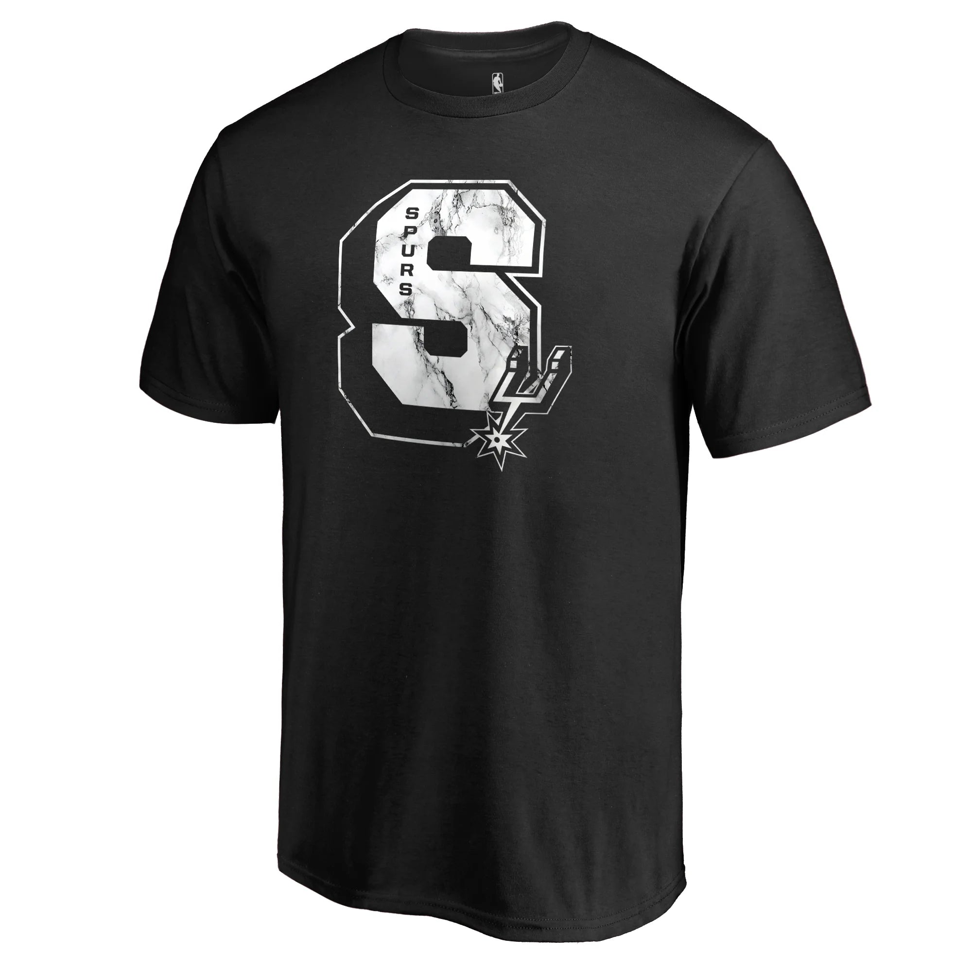 Men's Fanatics Branded Black San Antonio Spurs Letterman T-Shirt