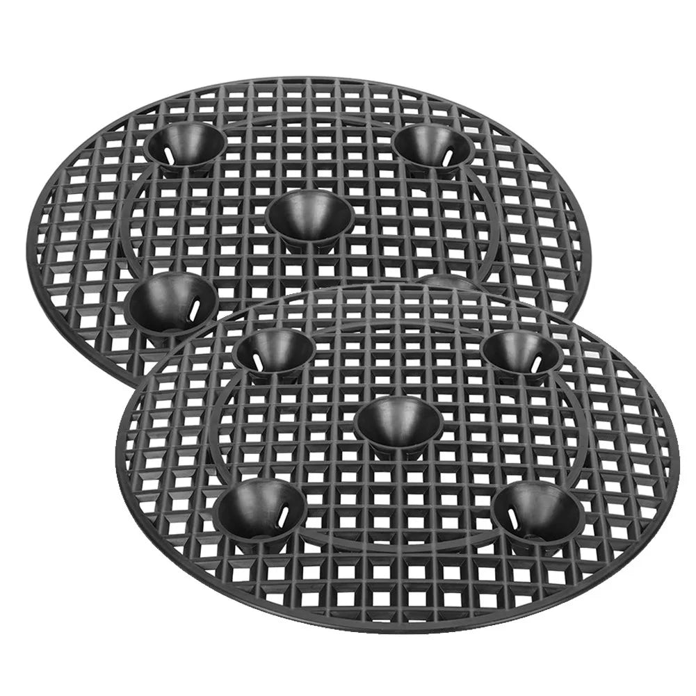 2pcs 30cm Plant Level Pot Elevator Storage Stands root tray for Patio Deck