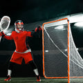 SKYSHALO 6'x6' Lacrosse Goal Net Portable Backyard Training Equipment Carry Bag