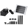 Solar Water Pump Kit - Solar Fountain Water Pump 1.8W 9V Solar Brushless Pump Water Cycle Pond Fountain Rockery Fountain for Waterfall Pond Aeration Sun Powered Fountain Aquaculture