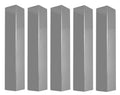Replacement Stainless Steel Heat Plate for 21119CE, 21009, 527036, (5-PK) Gas Grill Models