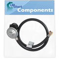 BBQ Gas Grill Propane Regulator Hose Replacement Parts for Weber 1780301 - Compatible Barbeque 30-Inch QCC1 Regulator and Hose Kit
