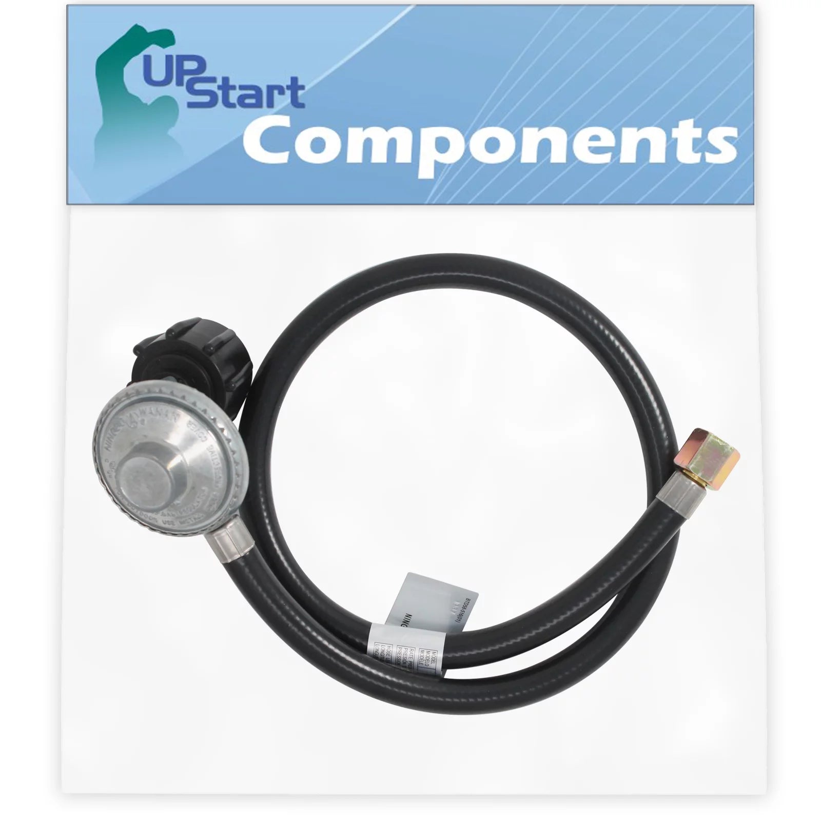 BBQ Gas Grill Propane Regulator Hose Replacement Parts for Weber 86521001 - Compatible Barbeque 30-Inch QCC1 Regulator and Hose Kit