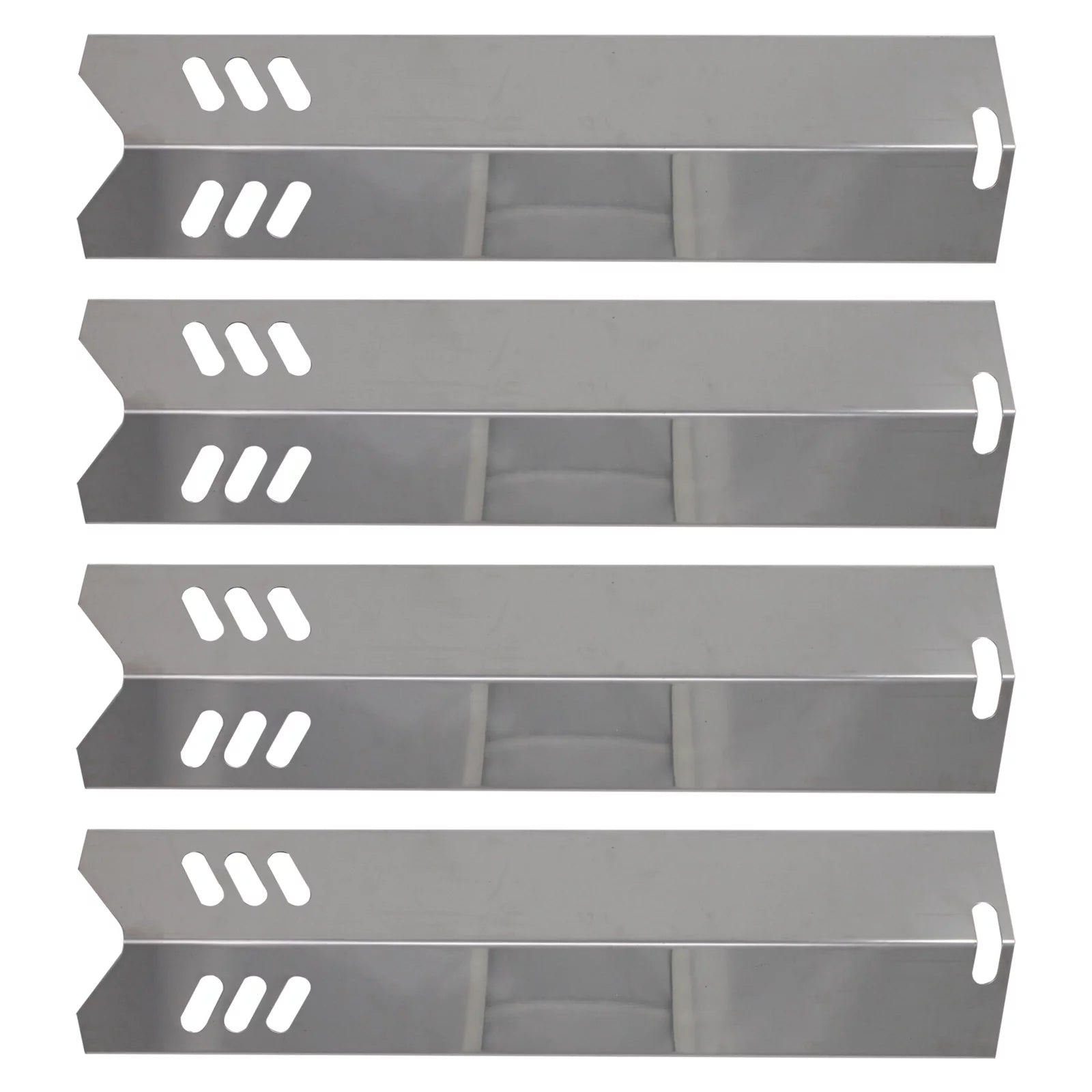 4-Pack BBQ Grill Heat Shield Plate Tent Replacement Parts for Backyard Classic GBC1449W-C - Compatible Barbeque Stainless Steel Flame Tamer, Flavorizer Bar, Vaporizer Bar, Burner Cover 15