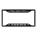 NBA Philadelphia 76Ers Black Mega License Plate Frame
