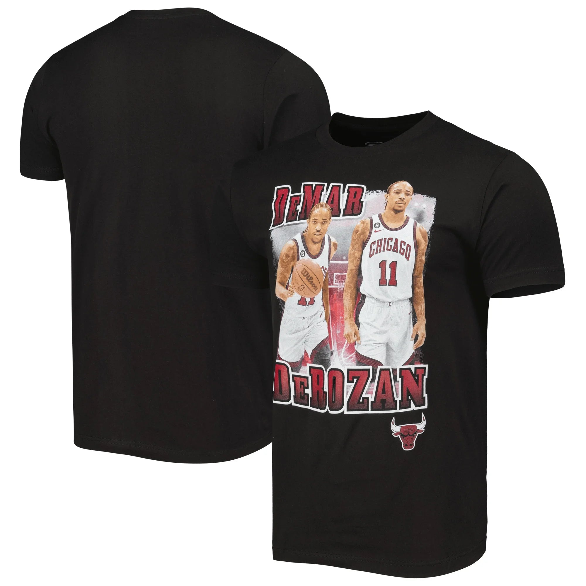 Unisex Stadium Essentials DeMar DeRozan Black Chicago Bulls City Edition Double Double Player T-Shirt