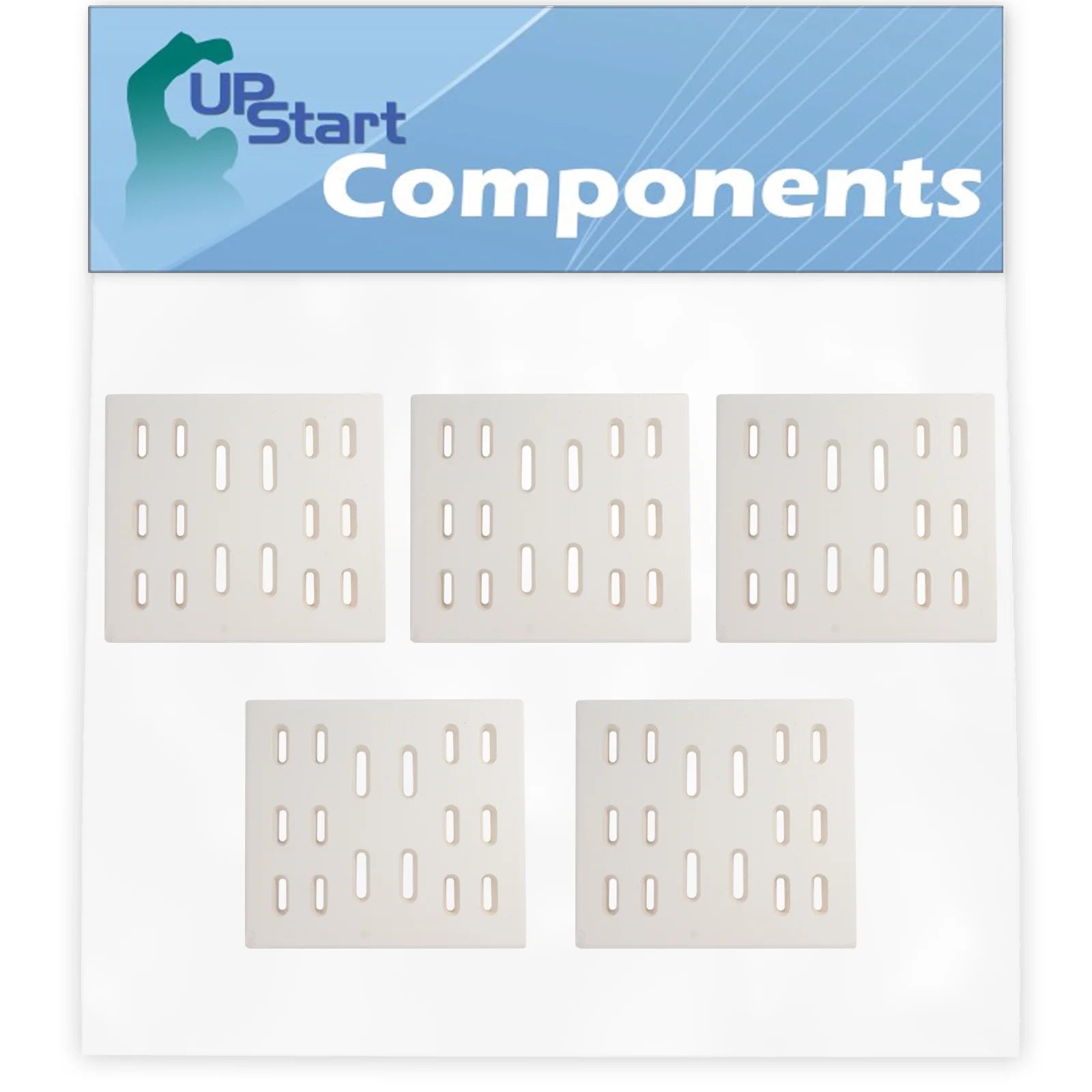 5-Pack BBQ Grill Heat Shield Plate Tent Replacement Parts for Bakers And Chefs Bakers & Chefs 9905TB - Compatible Barbeque Ceramic Flame Tamer, Flavorizer Bar, Vaporizer Bar, Burner Cover 8