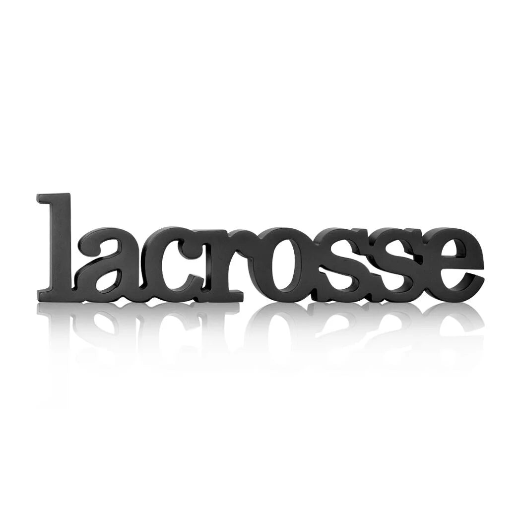 Lacrosse Wood Words | Lacrosse Sign & Decor