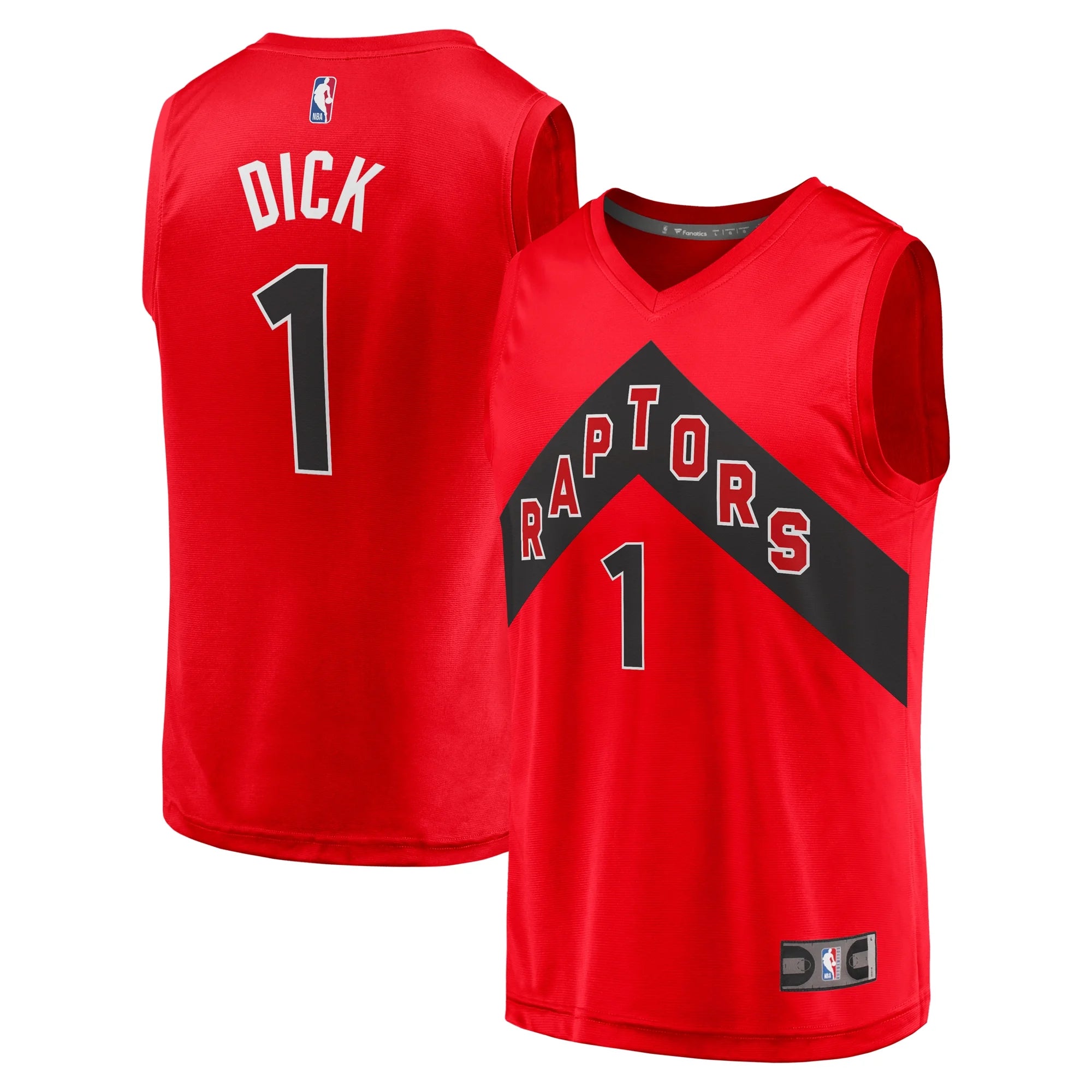 Youth Fanatics Branded Gradey Dick Red Toronto Raptors Fast Break Player Jersey - Icon Edition
