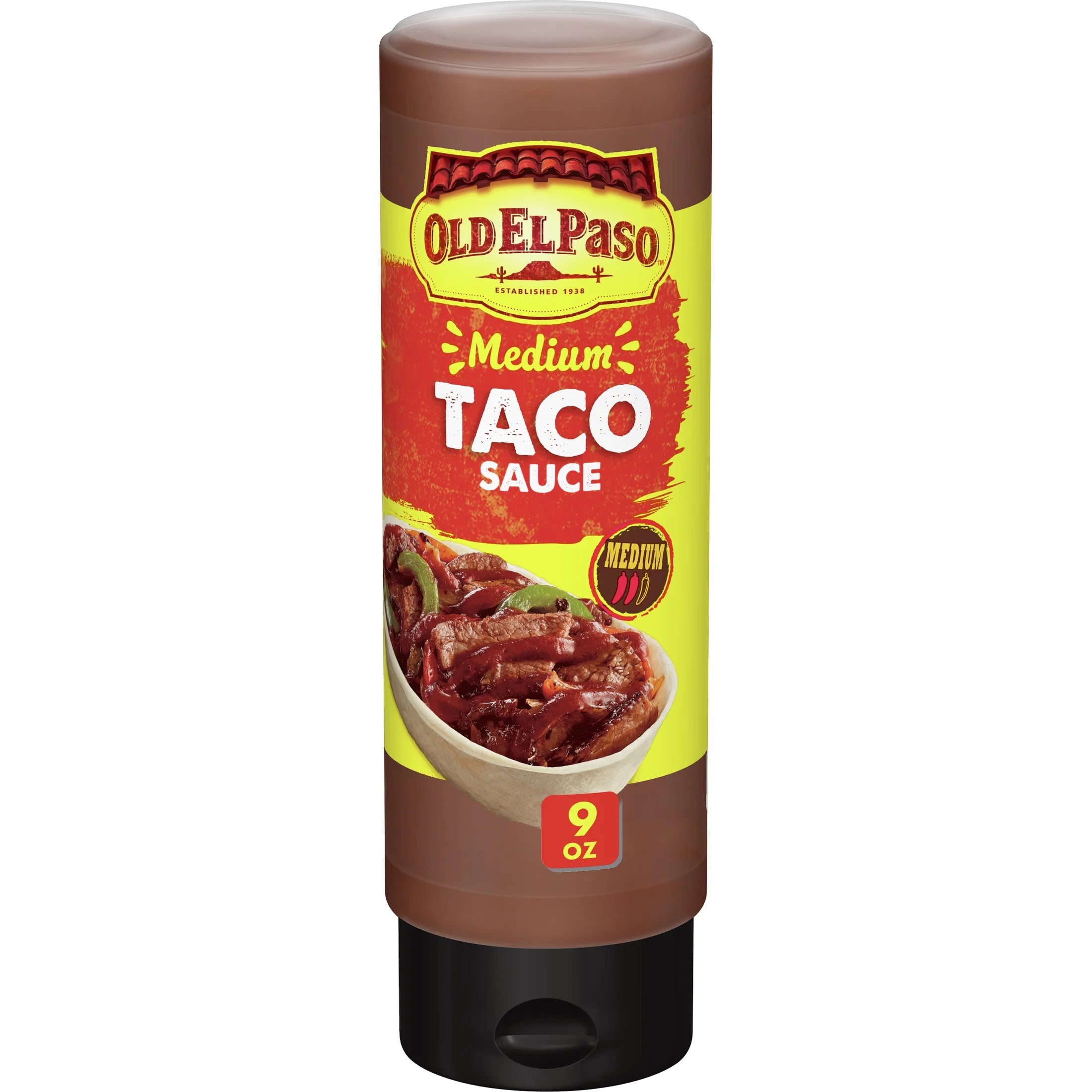 Old El Paso Taco Sauce, Medium, Squeeze Bottle, 9 oz.