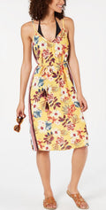 Miken Women's Printed Dress Swim Cover-Up (S, Floral Desert Tropic)