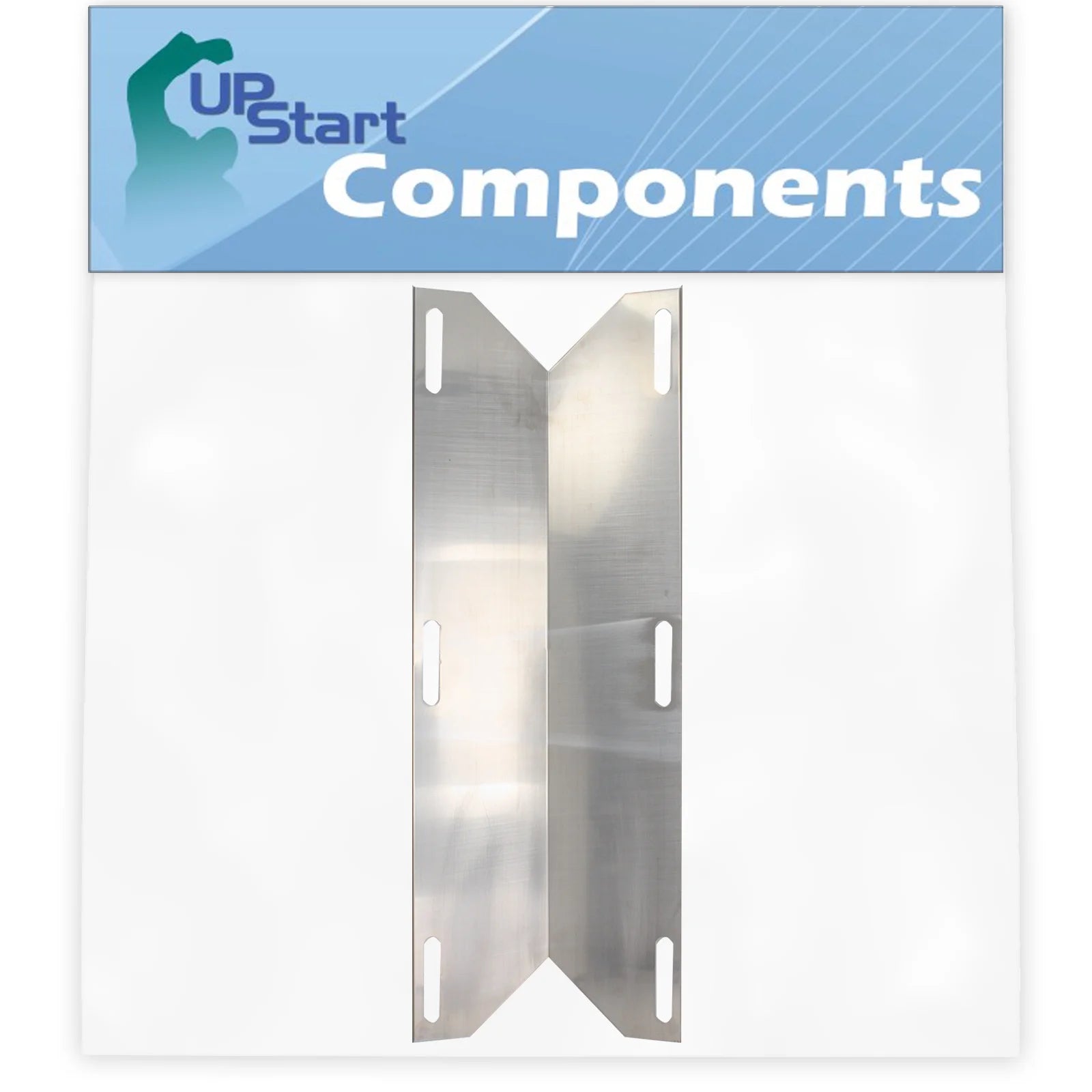 BBQ Grill Heat Shield Plate Tent Replacement Parts for Jenn Air 720-0336, 720-0061-LP, 720-0062-LP- Compatible Barbeque Flame Tamer, Guard, Deflector, Flavorizer Bar, Vaporizer Bar, Burner Cover