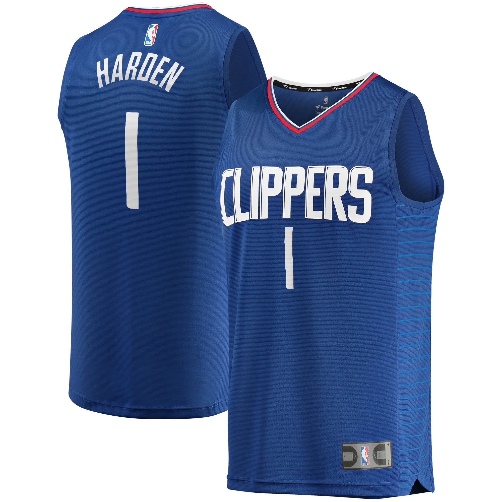 Youth Fanatics Branded James Harden Royal LA Clippers Fast Break Player Jersey - Icon Edition