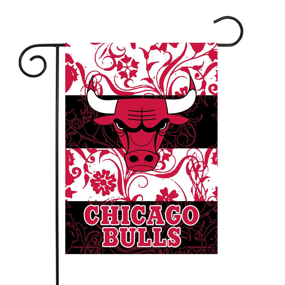 Chicago NBA Bulls 13x18 Double Sided Polyester Outdoor Garden Flag