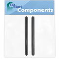 2-Pack BBQ Grill Heat Shield Plate Tent Replacement Parts for Weber 651701 - Compatible Barbeque Porcelain Steel Flame Tamer, Guard, Deflector, Flavorizer Bar, Vaporizer Bar, Burner Cover 21.5