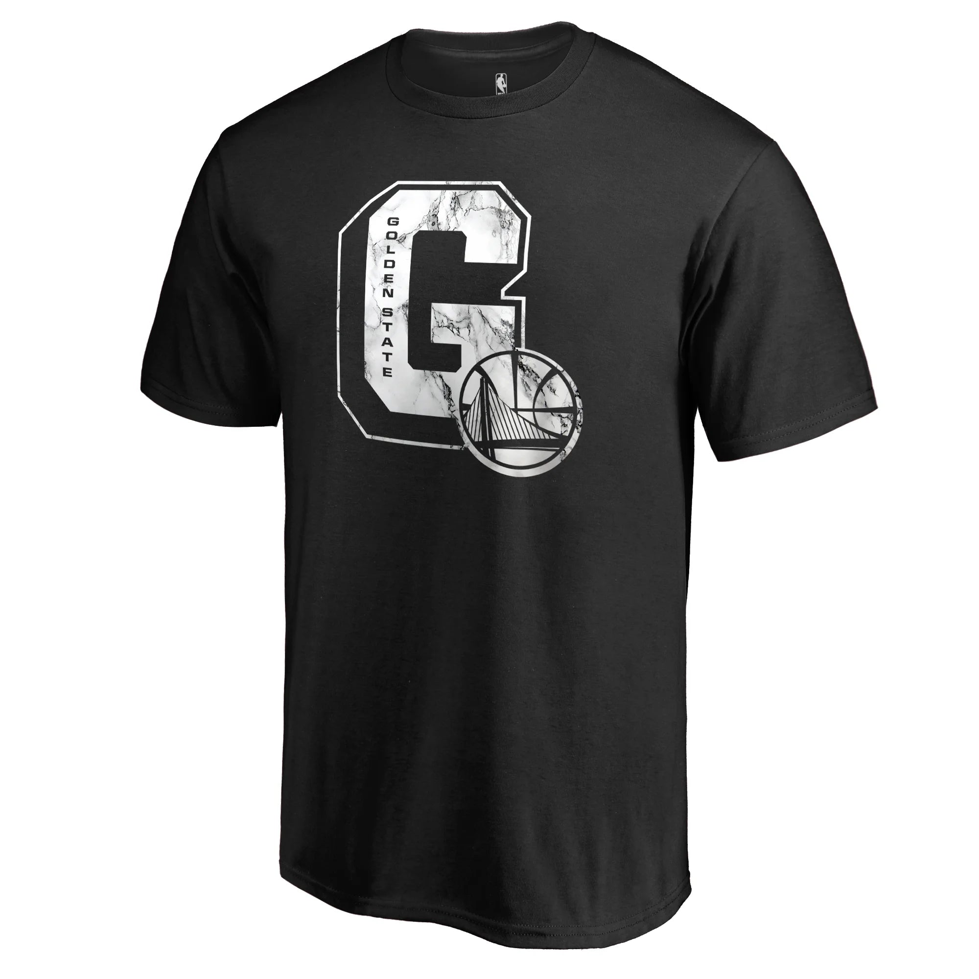 Men's Fanatics Branded Black Golden State Warriors Letterman T-Shirt