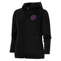 Women's Antigua Black NBA G League Ignite Protect Full-Zip Hoodie