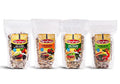 Vegan Burger Pack of 4 (36 Servings Total): Vege Caliente, Veggie Six Mix, B.B. & Ohh!, Viva Italiano