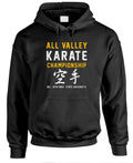 ALL VALLEY Karate Championship - 80'S - Mens Pullover Hoodie (Medium,Black)