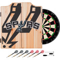 NBA Dart Cabinet Set with Darts and Board - Fade - San Antonio Spurs