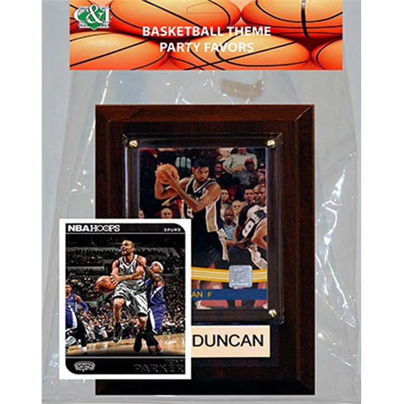 Candlcollectables  NBA San Antonio Spurs Party Favor With 4 x 6 Plaque
