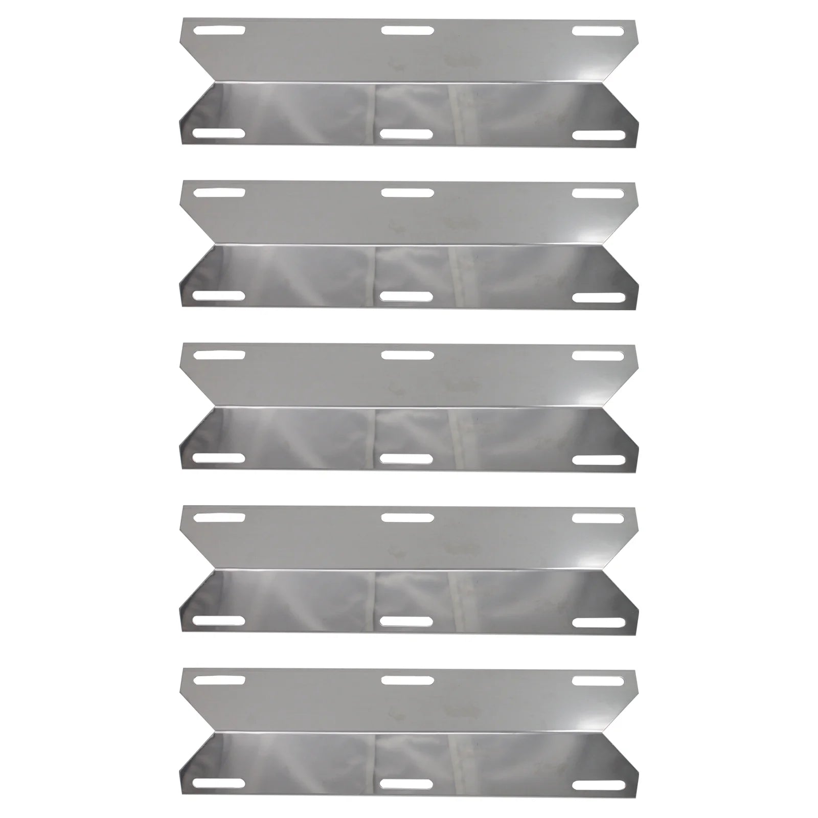 5-Pack BBQ Grill Heat Shield Plate Tent Replacement Parts for Nex 730-0396 - Compatible Barbeque Stainless Steel Flame Tamer, Guard, Deflector, Flavorizer Bar, Vaporizer Bar, Burner Cover 15