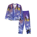 Ocsxa Women 2 Piece Floral Pajamas Lounge Set Christmas Igloo Loungewear
