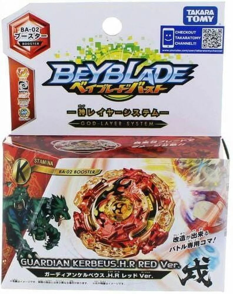 Takara Tomy Beyblade BURST BA-02 Guardian Kerbeus.H.R Red Version Stamina Beyblade Burst Evolution Right Spin God Layer System Beyblades Spin Top Toys