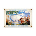 Past Time Signs PTS328 Hawaii By Clipper Home And Garden Vintage Metal Sign