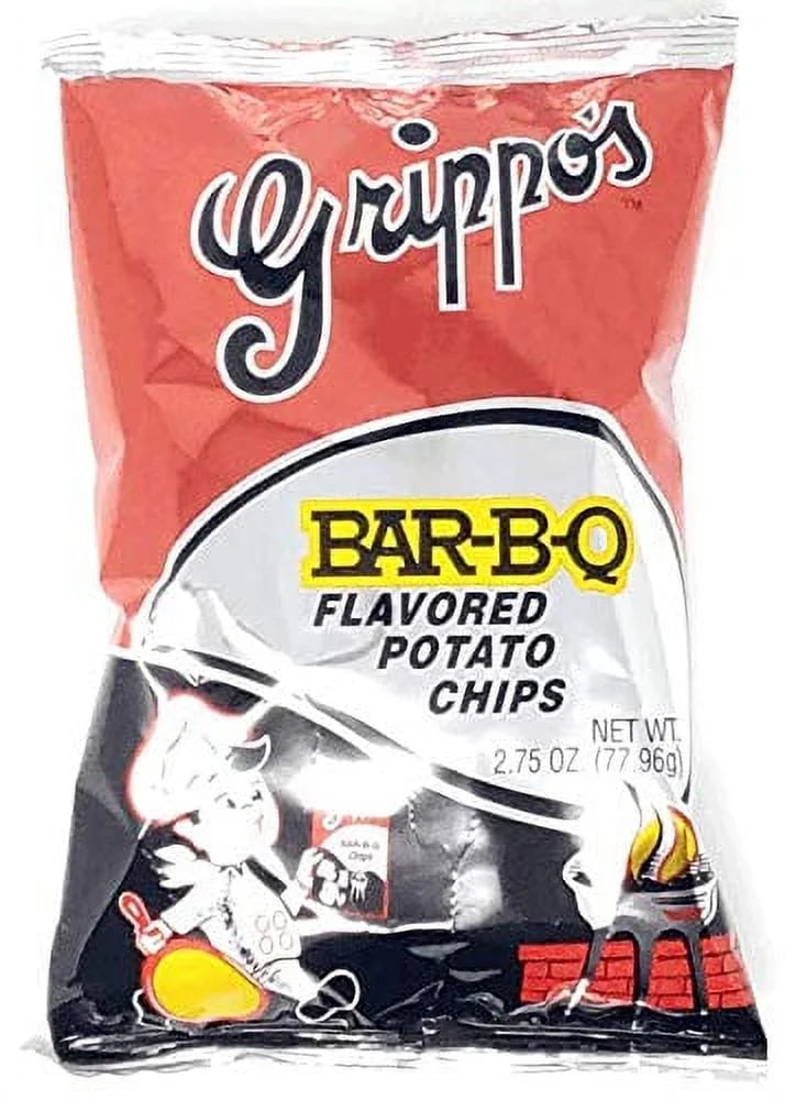 Grippo's BBQ Potato Chips 2.75 Oz Bag 24 Ct Box