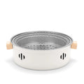 OWSOO Camping Barbecue Stove Portable Charcoal BBQ Grill Stainless Steel Split Grill for Camping