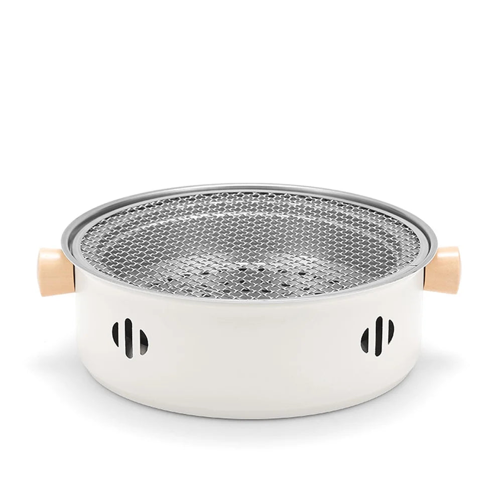 OWSOO Camping Barbecue Stove Portable Charcoal BBQ Grill Stainless Steel Split Grill for Camping