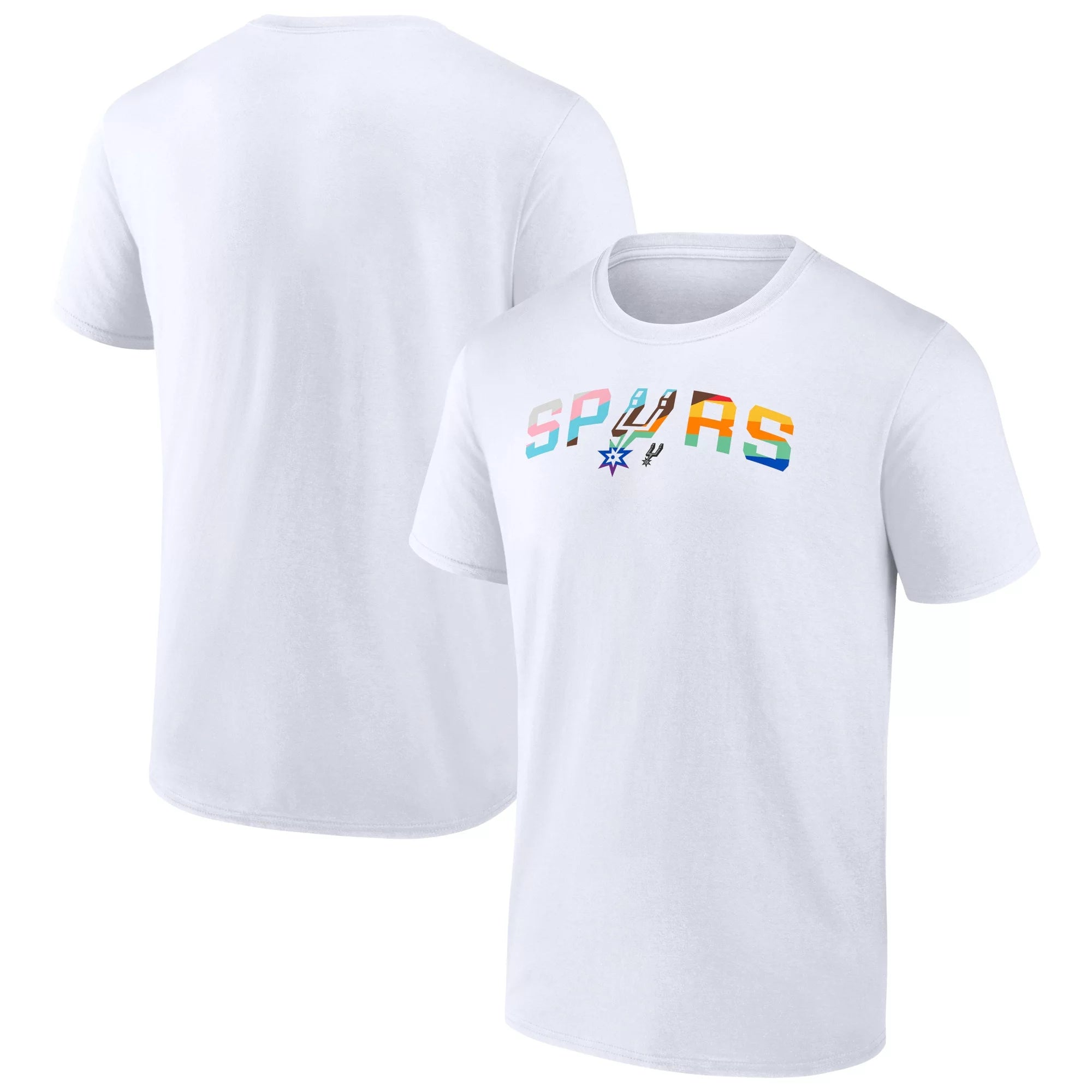 Men's Fanatics Branded White San Antonio Spurs Pride T-Shirt