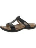 Cobb Hill Womens Ruby Perf Leather Slip On Slide Sandals