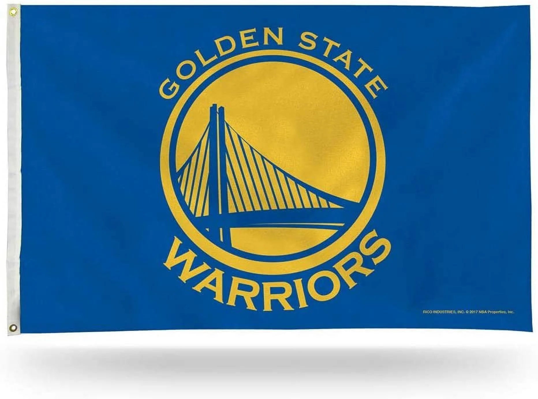 NBA Golden State Warriors 3-Foot by 5-Foot Single Sided Banner Flag with Grommets