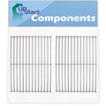 2-Pack BBQ Grill Cooking Grates Replacement Parts for Kenmore 6400-122390-115 - Compatible Barbeque Grid 16 5/8