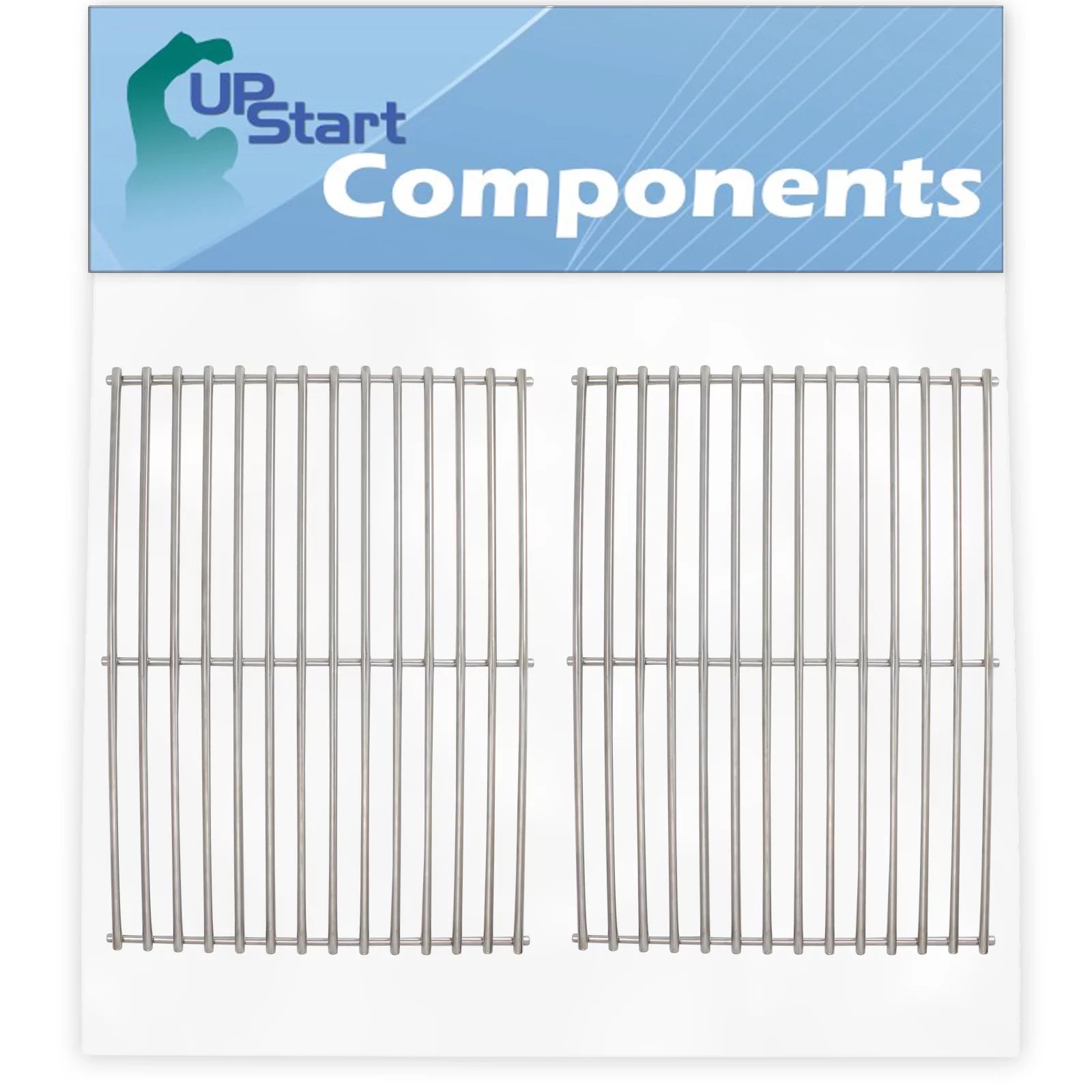 2-Pack BBQ Grill Cooking Grates Replacement Parts for Centro 85-1210-2 - Compatible Barbeque Grid 16 5/8
