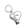Quote The Wealth Of Mind Is The Only Wealth Fingernail Clipper Cutter Opener Key Chain Scissor