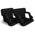 24.4 Wide Stadium Seat For Bleachers With Back Support 6 Reclining Options,Folding Bleacher Chair,Comfortable Cushion,Water-Resistant,Portable For Sporting Events,Camping