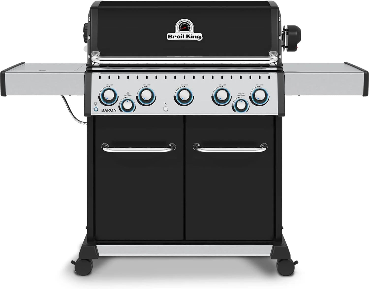Broil King, Baron 590 Pro, 876244, Liquid Propane LP, Silver, Black