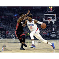 Paul George Los Angeles Clippers Unsigned Driving vs. Miami Heat Photograph