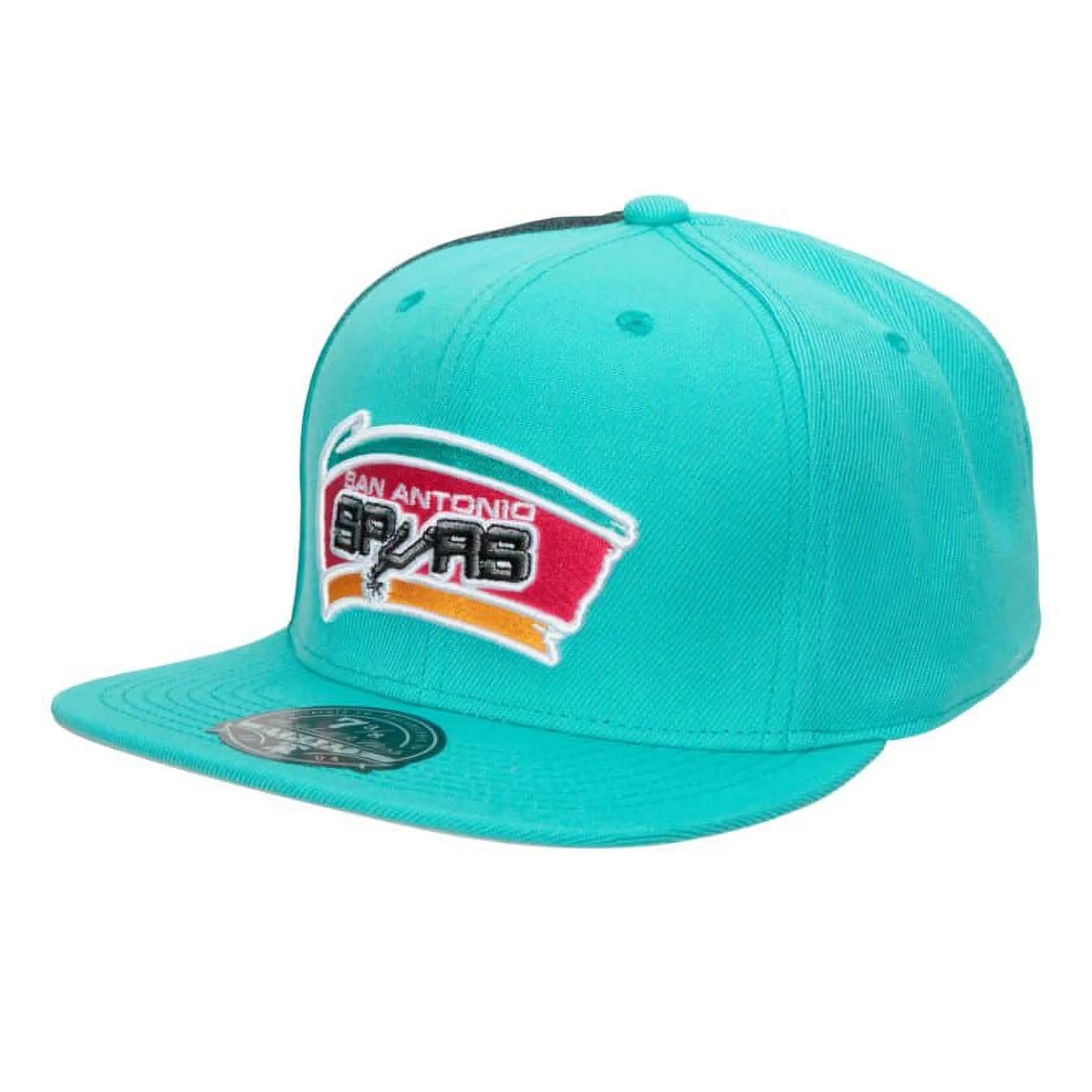 Mitchell & Ness Teal NBA San Antonio Spurs Tapestry HWC Fitted - 7 3/8