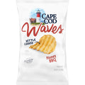 Cape Cod Waves Kettle Cooked Potato Chips, All Natural- Great For Dipping, 4-Pack 7 oz. Bag (Honey BBQ)
