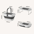 Foldable Storage Box for BBQ and Fishing Portable Picnic Camping Basket with Large Capacity