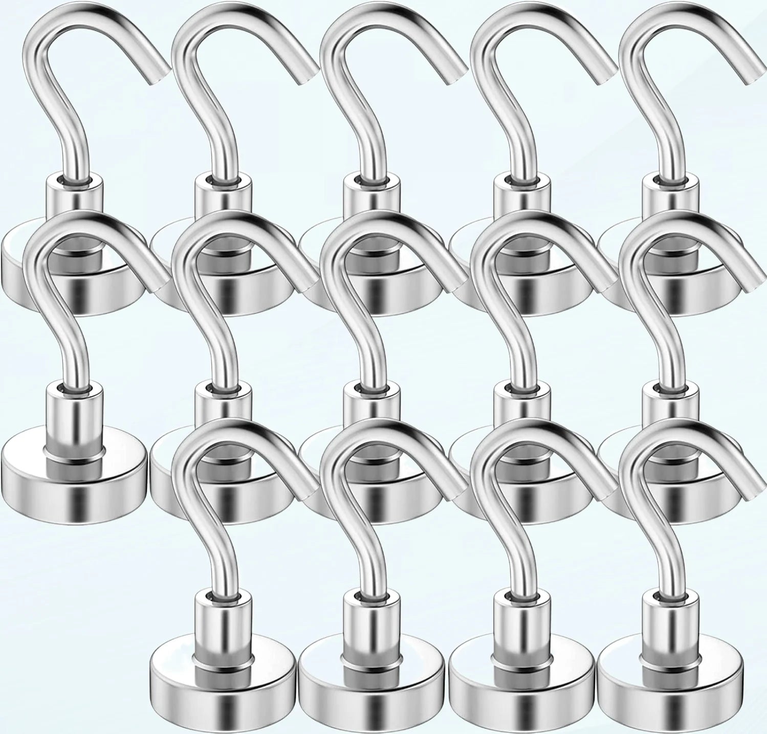 Strong Magnetic Hooks£¬30Lbs Heavy Duty Magnet Hook£¬Powerful Neodymium Magnet Hooks for Kitchen, Garage, Grill, Cruise, Workplace and Office Pack of 14
