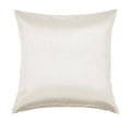 Aiking Home Solid Faux Silk Euro Sham / Pillow Cover 24 by 24 - Ivory