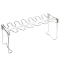 1PC Foldable BBQ Grill Rack Stainless Steel Drumsticks Grill Portable Outdoor Barbecue Rack Multi-purpose Barbecue Rack Practical Barbecue Accessories for Kitchen Park Camping Silver