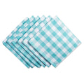 Aqua-White Checkers Napkin (Set of 6)