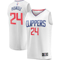 Youth Fanatics Branded Norman Powell White LA Clippers Fast Break Player Jersey - Association Edition
